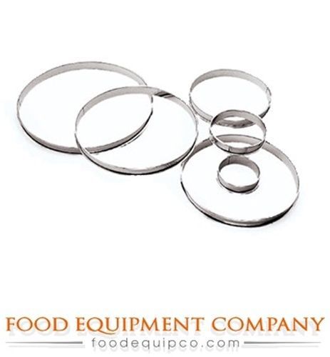 Paderno 47533-30 tart ring 11.875&#034; dia. x 3/4&#034; h smooth rigid side stainless... for sale
