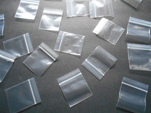 200 Clear Plastic 1.5x1.5 Small Poly Baggies 2mm Rave 1515 Tiny Ziplock Dime Bag