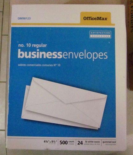 500 #10 Regular Business Envelopes Office Max