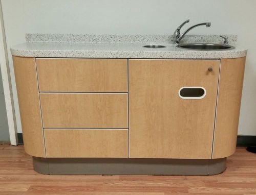 A-dec Preference 5531 SOLID SURFACE Side Cabinet w/ Sink Adec Dental Cabinetry