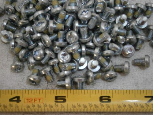Machine screws #8/32 x 1/4&#034; slotted torx pan head steel w/patch lot of 87 #5098 for sale