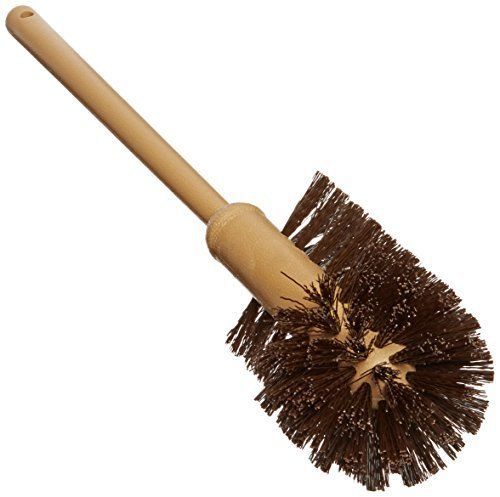 Rubbermaid Commercial FG632000BRN Toilet Bowl Brush with Plastic Handle, Brown