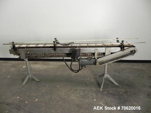 Used- 7&#039; belt conveyor.  has penta-drive dc-motor variable speed controller.  ha for sale