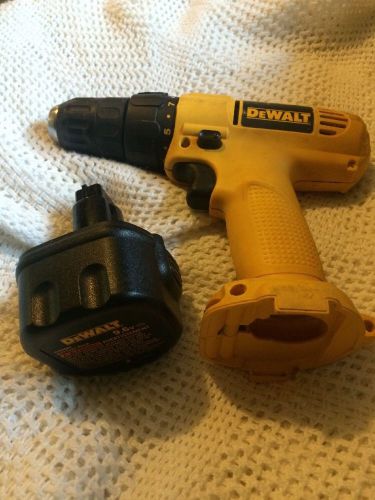 Dewalt Dw926 9.6v Cordless Drill-drill And Battery Only No Charger
