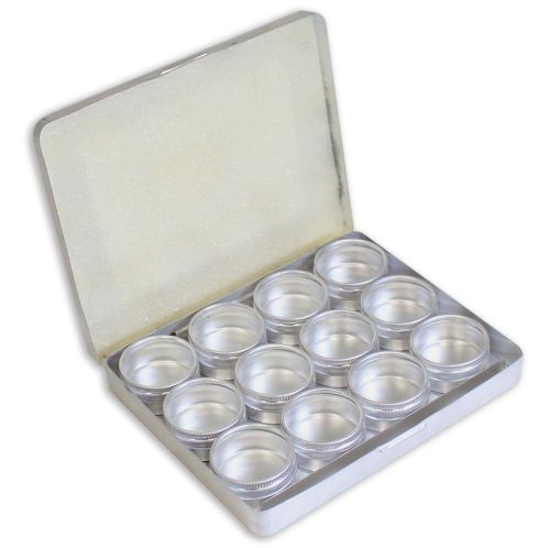 Aluminum Gem Jar Set, 12 Pieces - TJ05-01612