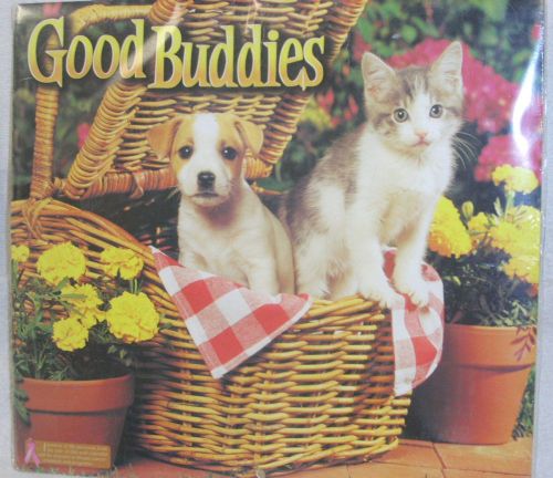 NOS Sealed Good Buddies Cat &amp; Dog 2002 Calendar - Vista - IBSN 1-890353-51-5