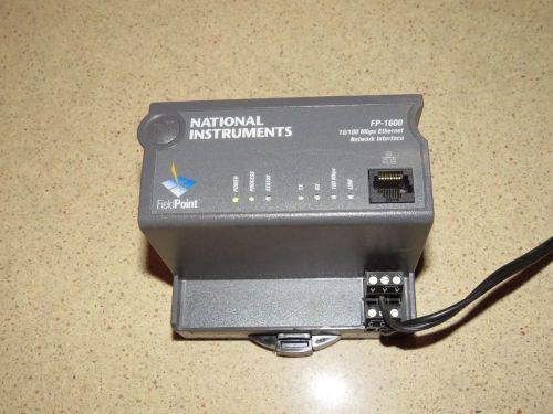 ^^  National Instruments FP-1600 10/100 MBPS ETHERNET NETWORK INTERFACE W/ ADAPT