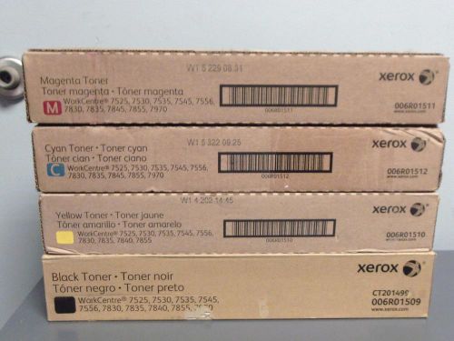 New Genuine XEROX Full Set CMYK 006R01509 006R01510 006R01511 006R01512