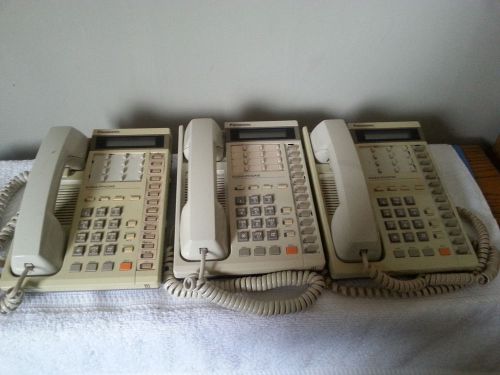 LOT of 3 panasonic kx-t123230D easa-phone Made in UK part T775XA  business PHONE