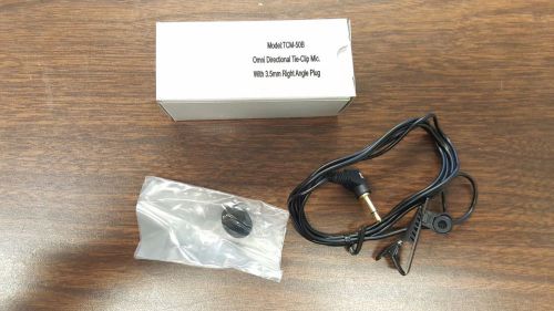 TCM-50B Omni Directional Tie-Clip Mic (3.5mm right angle)