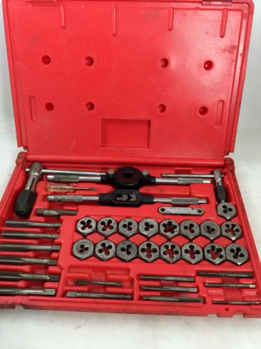 Vermont american tap &amp; die set, 38 piece, metric, pieces missing, no reserve! for sale