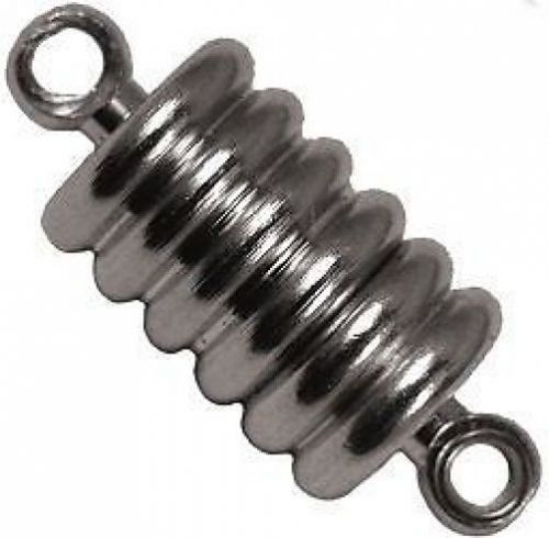 Ribbed - Magnetic Jewelry Clasps - Silver - Neodymium Rare Earth Magnet,