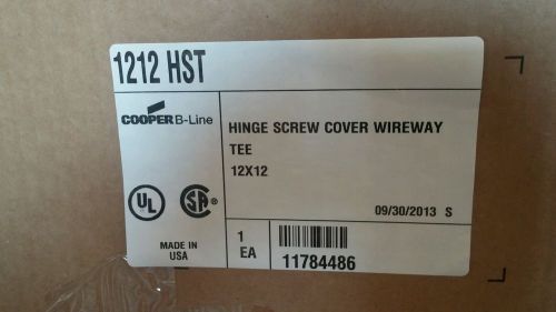 Cooper B LINE 1212 HST HINGE SCREW COVER WIREWAY, T 12X12