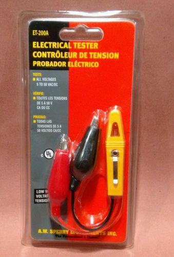 Sperry Yellow ET200A Low Voltage Tester NEW