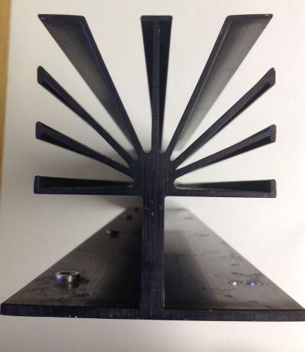 Heat sink, aluminum extrusion , 20.75&#034; x 3.25&#034; x 3.375&#034;, 5 lbs, black anodized for sale