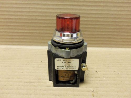 Furnas red indicator light, bjld11, 120vac for sale