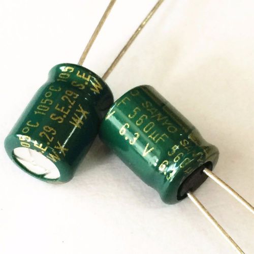 50pcs 560uf 6.3v 8x11.5mm sanyo wx low impedance high ripple current capacitor for sale