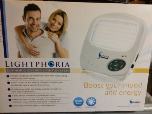 Lightphoria 10,000 lux euphoric energy light system, open box for sale