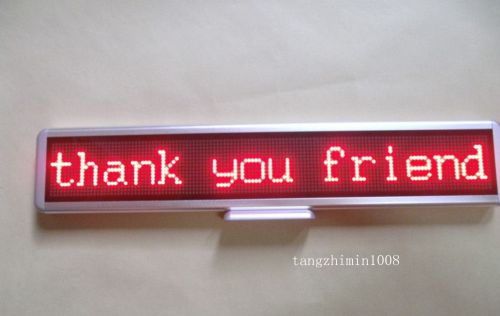 21&#034;x4&#034;  programmable led car moving display sign board scrolling message  red for sale