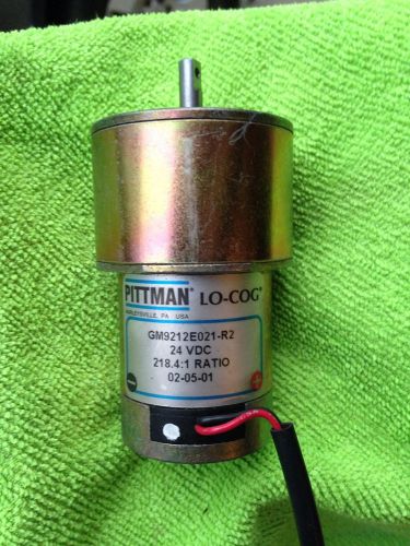 Pittman Motor, LO-COG, GM9212E021-R2, 24 VDC, 218.4:1 Ratio, used