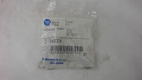 1-ALLEN BRADLEY, #Z-34039, CONTACT/STARTER KIT, SIZE 2, 60 AMPS, SINGLE(1) POLE