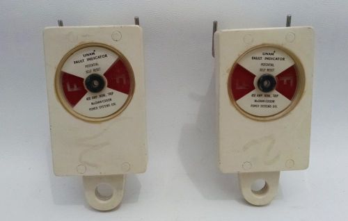 Two (2) linam 450 amp nominal trip fault indicator self reset mcgraw edison for sale