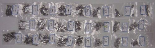 Stainless steel hex bolt, nut and washer assortment / kit   334pcs coarse thread for sale