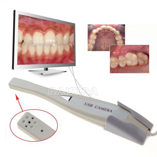 Dental new 4 led light&amp;2 violet light intraoral camera with usb 2.0 mega pixels for sale
