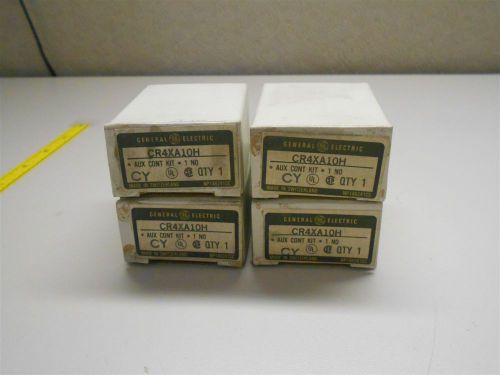 LOT OF 4 NEW GE 1 NO AUX CONTACT KIT PN:CR4XA10H