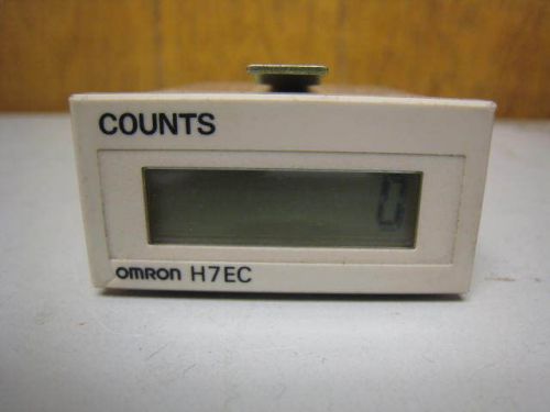 Omron Model H7EC-FBV 20-CPS Subminiature LCD Digital Totalizer Total Counter