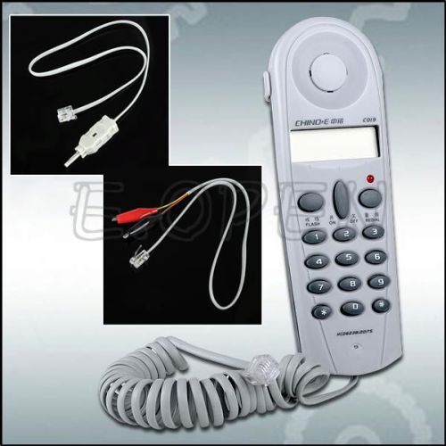 Phone Line Butt Test Grey Tester Lineman Tool Set Cable Tracker Wire Finder