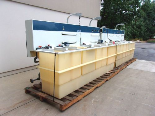 Plasfab 13 station mini barrel plating line (pl2055) for sale