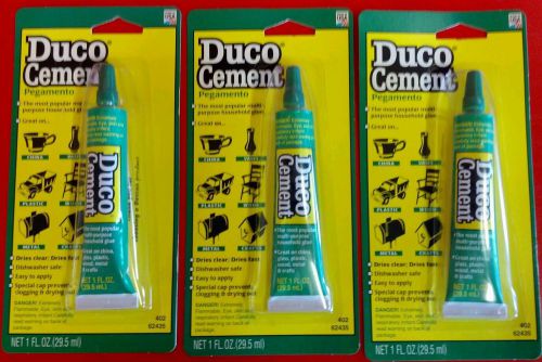 DucoCement bundle of 3 household glue for china plastic wood metal crafts  X202