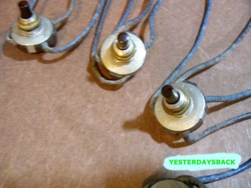 10 Qty # 382 LEVITON Vintage fluorescent Starter Push Button 4 Wire Switch 40w
