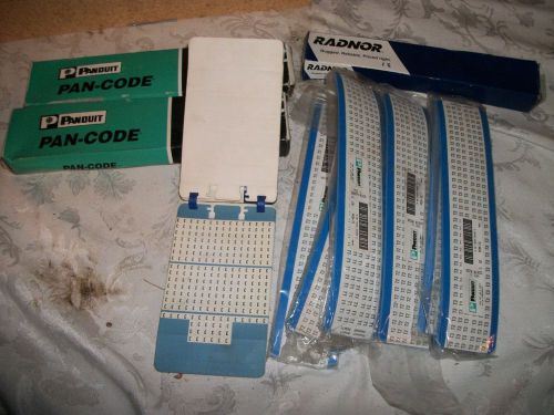 Panduit Pan-Code Wire Marker Cards  Qty 14 packs Tags for numbering/mark wires