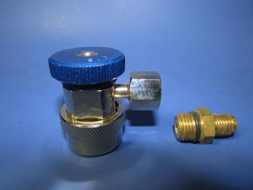 Quick coupler-low (blue) for r134a with valve for sale
