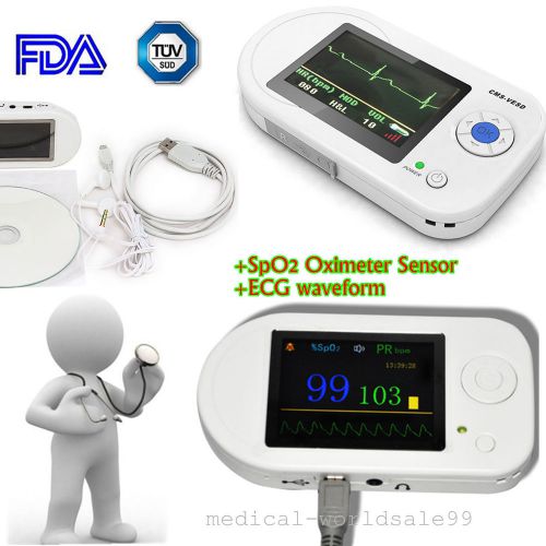 CE Auscultation device Electronic Stethoscope+SpO2 Oximeter Probe+ECG+Heart Rate
