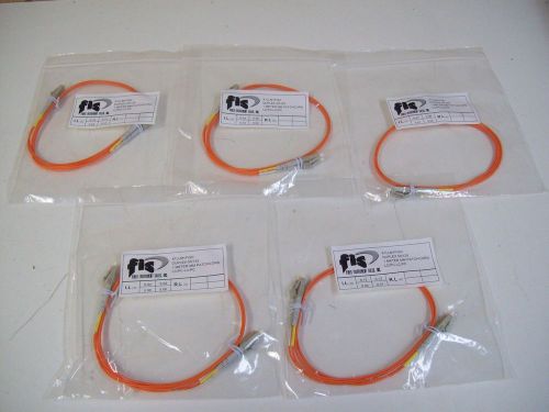 FIS X1LLM1FISC DUPLEX 50/125 PATCHCORD 1 METER LC/PC-LC/PC - 5 PACK - FREE SHIP