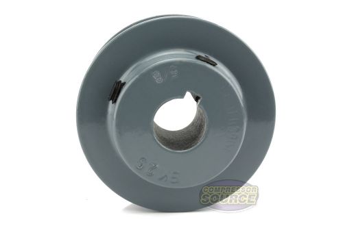 2.5&#034; cast iron 5/8&#034; shaft pulley sheave single 1 groove v style a belt 4l new for sale
