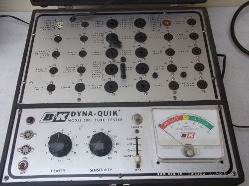 BK DYNA-QUIK 500 TUBE TESTER AS-IS POWERS ON