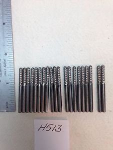20 NEW 1/8&#034; SHANK CARBIDE BURRS. DRILL POINT. DOUBLE CUT. USA MADE  {H513}