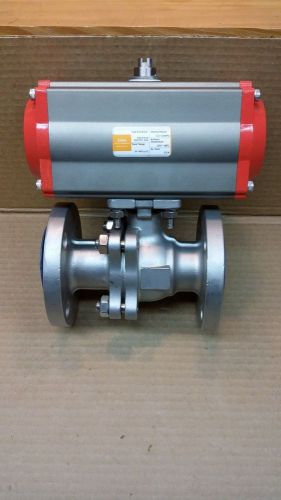 Rfs 1-1/2&#034; ball valve with pneumatic actuator for sale