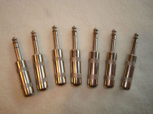 Lot of 7 Switchcraft #297 Stereo Audio Connector Plugs