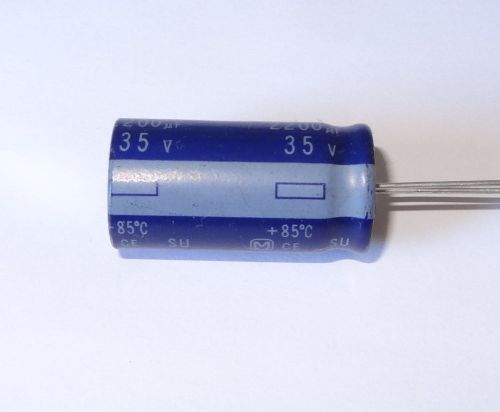 1 pc 2200uf 2200 uf, 35v radial  electrolytic capacitor. 17c7b for sale