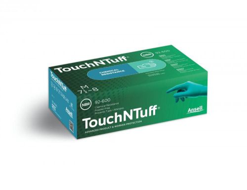 Ansell touch n tuff 92-600 disposable nitrile gloves powder free size m for sale