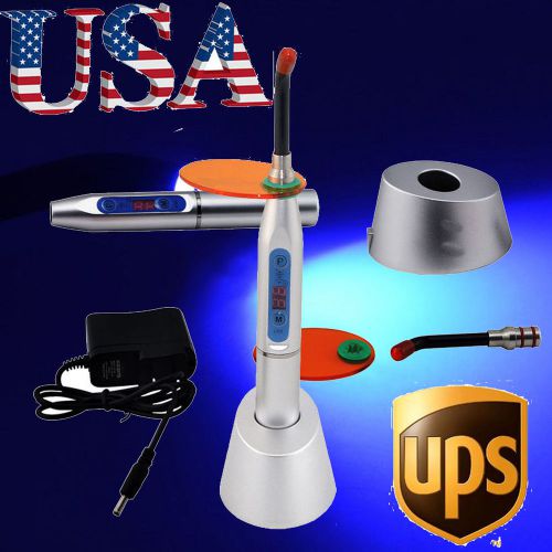 5w dental wireless cordless led curing light lamp 1500mw silver color us stock for sale