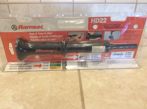 Ramset mdl: HD22 Powder Actuated Tool .22 Caliber Single shot tool