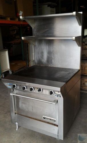 Garland m46r master series commercial gas convection oven &amp; 2-section range 34&#034; for sale