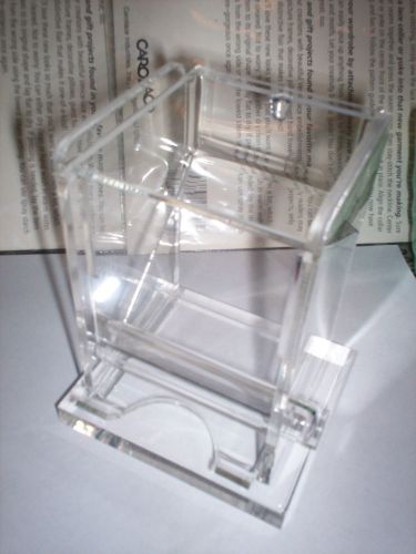 TOOTHPICK DISPENSER CLEAR ACRYLIC RESTAURANT SIZE NEW NEVER USED
