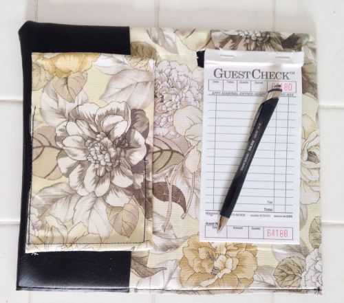 Custom made server book - pale yellow floral for sale